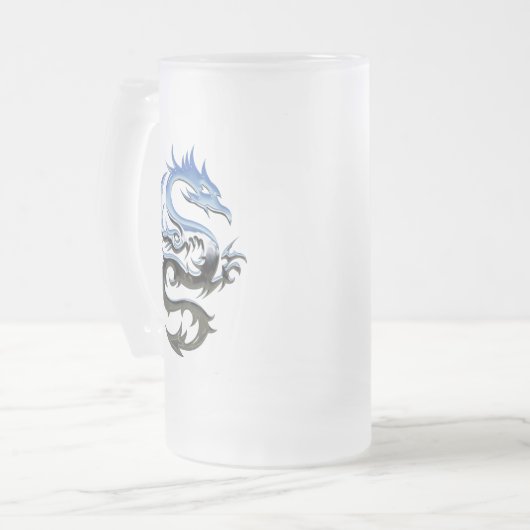 Drache-1721875 Mattglas Bierglas (Vorderseite Links)