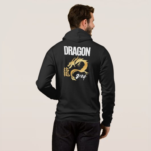 Drache 2024 hoodie (Schwarz voll)