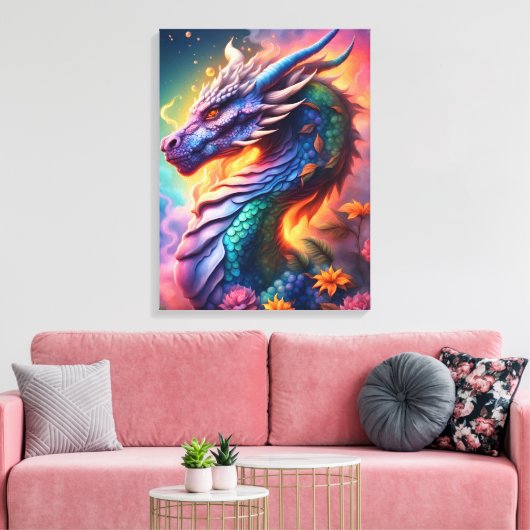 Drache 45,7 cm x 61 cm leinwanddruck (Insitu (Wohnzimmer))