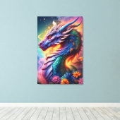 Drache 61 cm x 91,4 cm leinwanddruck (Insitu (Holzboden))