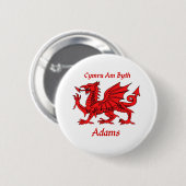 Drache Adams Waliser Button (Vorne & Hinten)