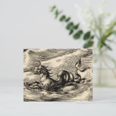 Drache am Äquator Postkarte (Stehend Vorderseite)