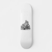 Drache am Felsen Skateboard (Vorne)