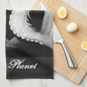 Drache an der Nachtmalerei Handtuch (Viertel Falte)