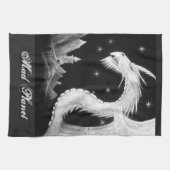Drache an der Nachtmalerei Handtuch (Horizontal)