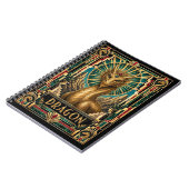 Drache, Art Deco Mythisch Notizblock (Linke Seite)