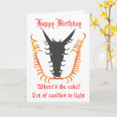 Drache-atmenfeuer-Geburtstagskarte Karte (Gelbe Blume)