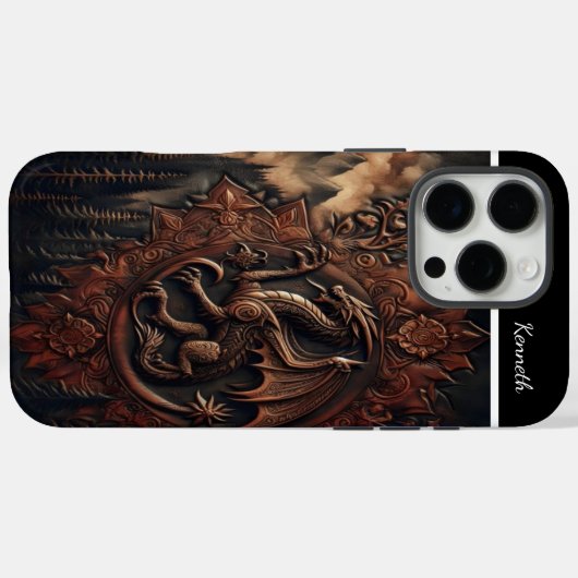 Drache auf Berggipfel Case-Mate iPhone Hülle (Rückseite (Horizontal))