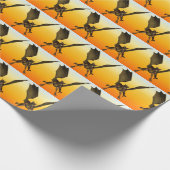 Drache auf brennendem Himmel Geschenkpapier (Ecke)