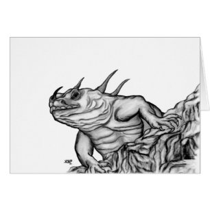 Drache auf dem Felsen