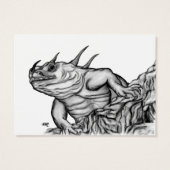 Drache auf dem Felsen (Rückseite)