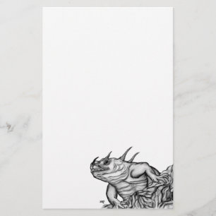 Drache auf dem Felsen Briefpapier