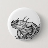 Drache auf dem Felsen Button (Vorderseite)