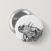 Drache auf dem Felsen Button (Vorne & Hinten)