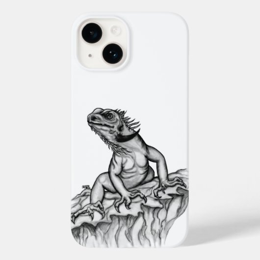 Drache auf dem Felsen Case-Mate iPhone Hülle (Rückseite)