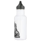 Drache auf dem Felsen Edelstahlflasche (Rechts)