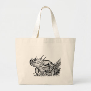 Drache auf dem Felsen Jumbo Stoffbeutel