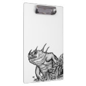 Drache auf dem Felsen Klemmbrett (Rechts)