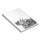 Drache auf dem Felsen Notizblock (Rechte Seite)