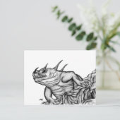 Drache auf dem Felsen Postkarte (Stehend Vorderseite)