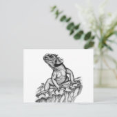 Drache auf dem Felsen Postkarte (Stehend Vorderseite)