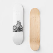 Drache auf dem Felsen Skateboard (Vorderseite)