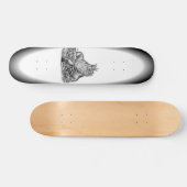 Drache auf dem Felsen Skateboard (Horizontal)