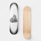 Drache auf dem Felsen Skateboard (Vorderseite)