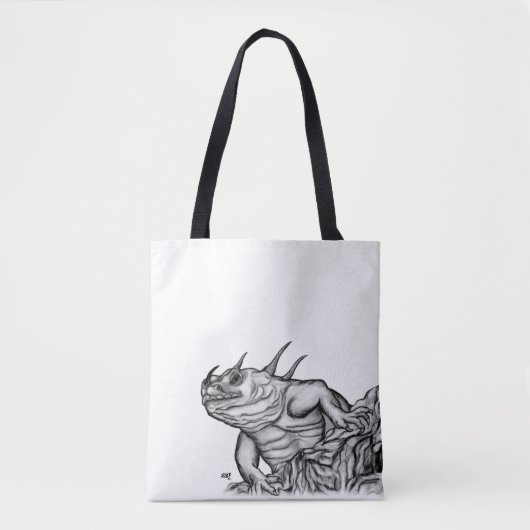 Drache auf dem Felsen Tasche (Vorderseite)