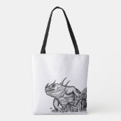 Drache auf dem Felsen Tasche (Rückseite)