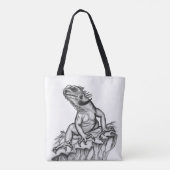 Drache auf dem Felsen Tasche (Rückseite)
