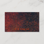 Drache auf rostigem metallischem Hintergrund Visitenkarte (Rückseite)