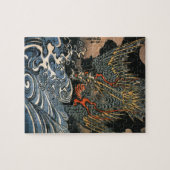 Drache auf See Puzzle (Horizontal)