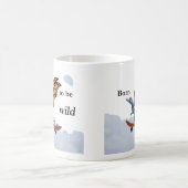 Drache auf Skateboard Kaffeetasse (Mittel)