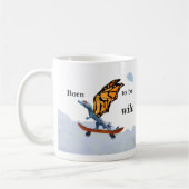 Drache auf Skateboard Kaffeetasse (Links)