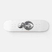 Drache auf Yin Yang Skateboard (Horizontal)