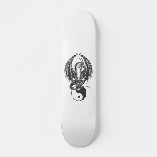 Drache auf Yin Yang Skateboard (Vorne)