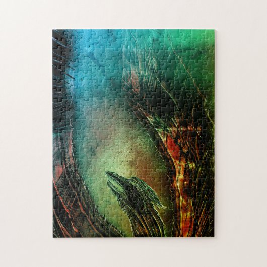 Drache aufsteigend puzzle (Vertikal)