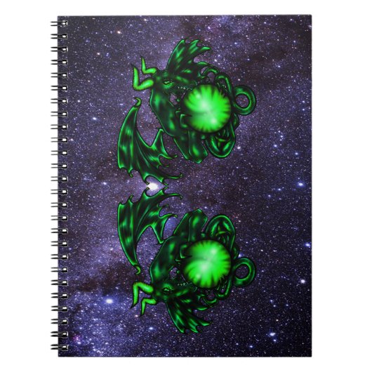 Drache Auge Notizbuch Notizblock (Vorderseite)