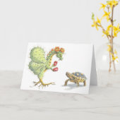 Drache aus der Blume der Prickly Birne (Karte) Karte (Gelbe Blume)