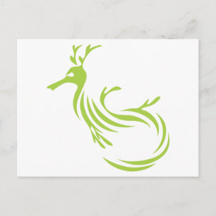 Drache aus Leafy und Weedy Sea Postkarte