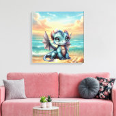 Drache Baby Leinwanddruck (Insitu (Wohnzimmer))