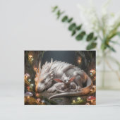Drache Baby Postkarte (Stehend Vorderseite)