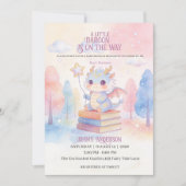 Drache Baby Shower Einladung (Vorderseite)