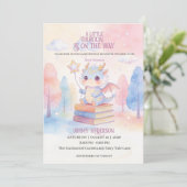 Drache Baby Shower Einladung (Stehend Vorderseite)