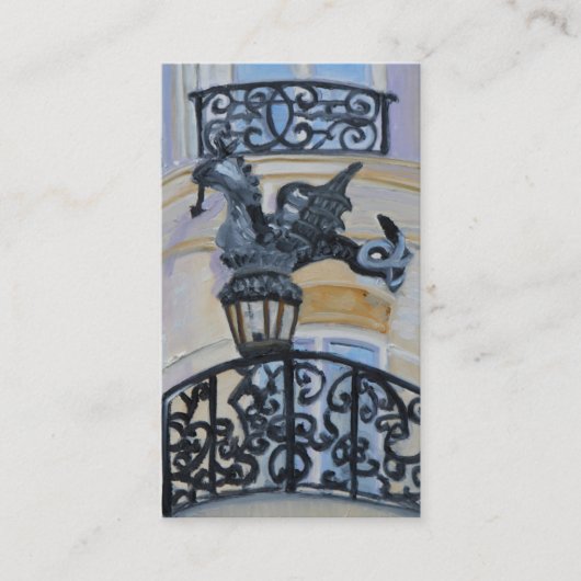 Drache-Balkon-Visitenkarte Visitenkarte (Vorderseite)