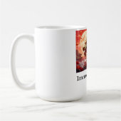 Drache benutzerdefinierter Text Kaffeetasse (Links)
