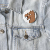 Drache bereitet sich auf Feueratmung vor Button (Beispiel)