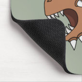 Drache bereitet sich auf Feueratmung vor Mousepad (Ecke)