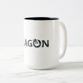 Drache Blaze Zweifarbige Tasse (VorderseiteRechts)